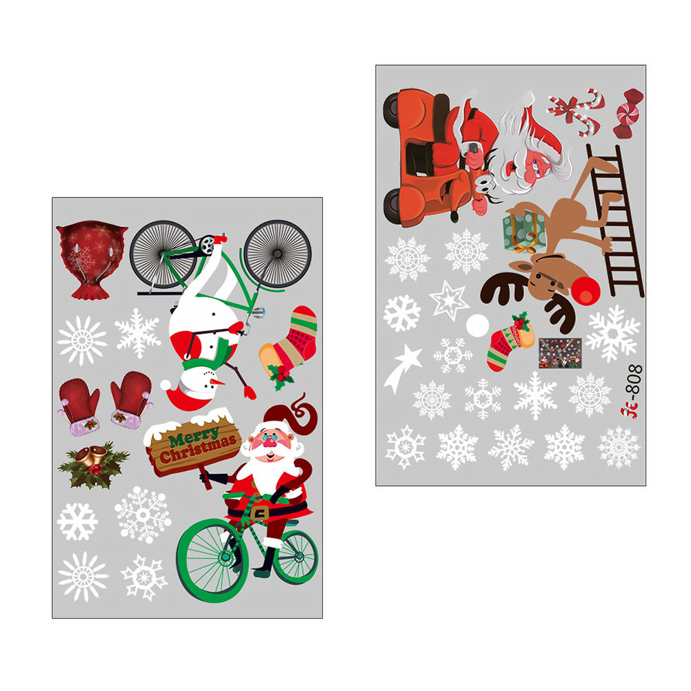ウィンドウウィンターステッカーシーン ホリデーデコレーション - Snowflake Window Decal のレビューと価格
