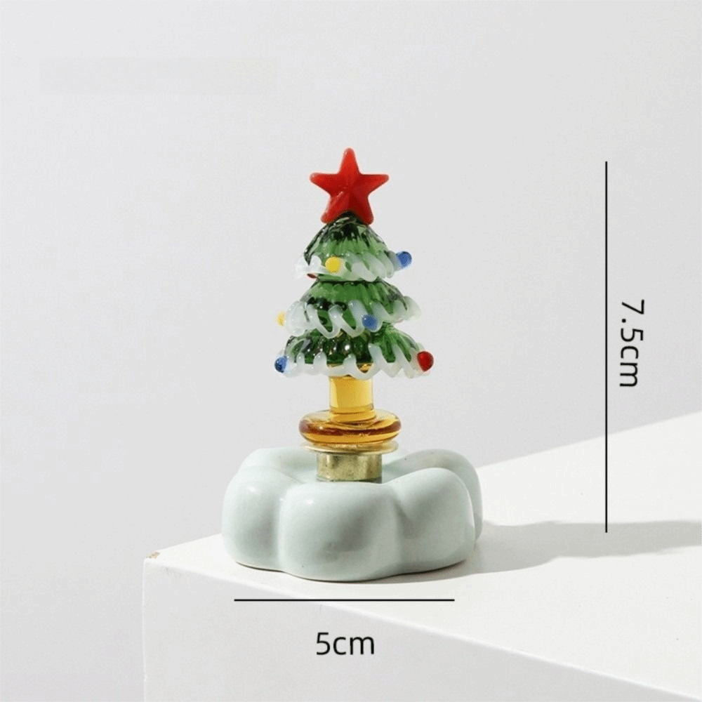 ソリッドガラス製クリスマスツリーフィギュア スタートッパー  - Star Tree Topper のレビューと価格