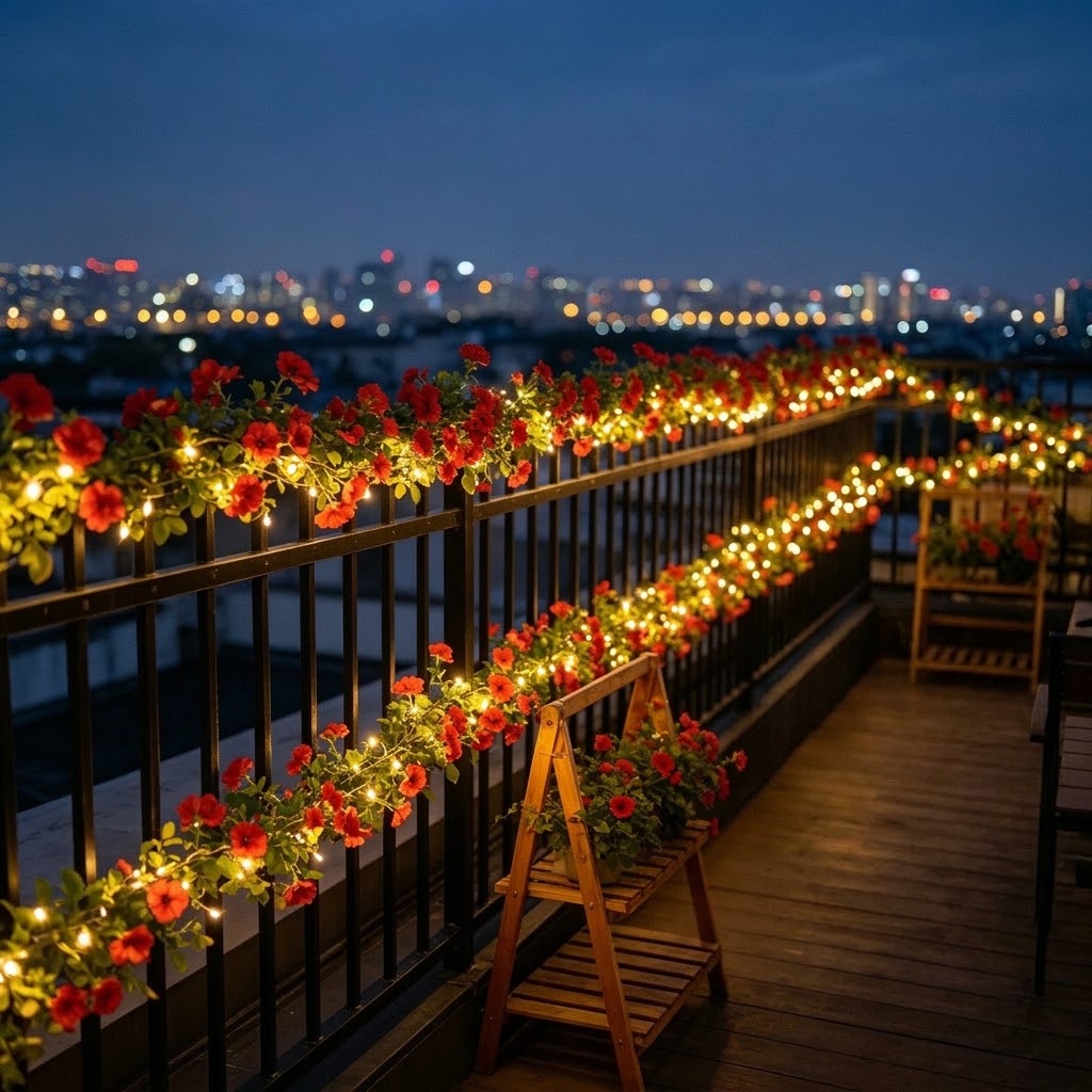 ソーラーローズバインストリングライト 5m 50LED 屋外 - Led Fairy String Lights のレビューと価格