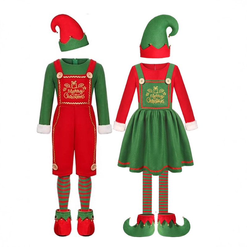 面白い大人用サンタクロースコスプレコスチューム 男の子 女の - Elf Costume Christmas のレビューと価格