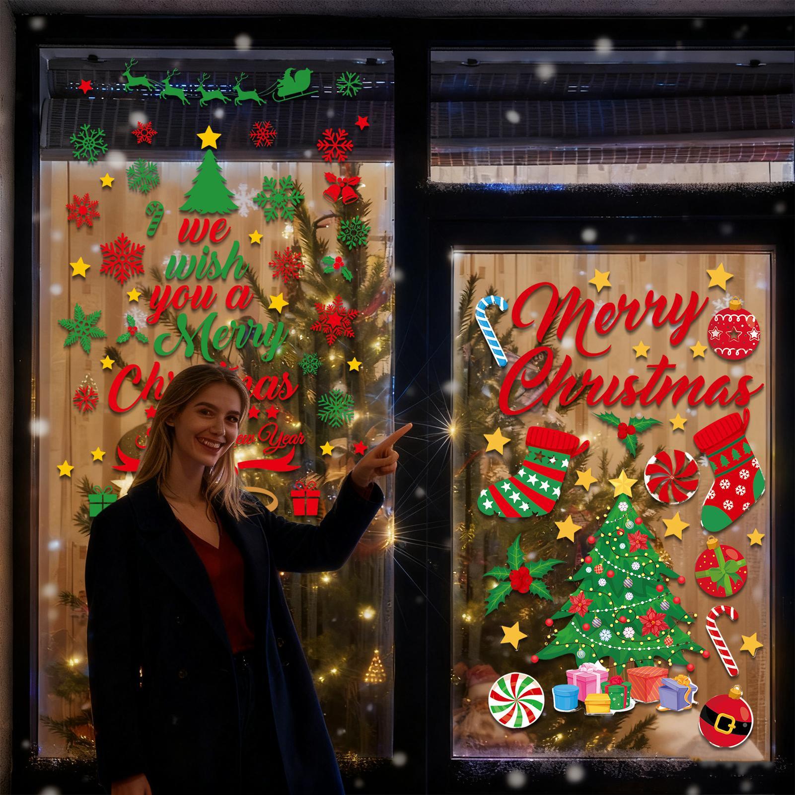 3 ピース クリスマス ウォール ステッカー ウィンドウ ス - Snowflake Window Decal のレビューと価格