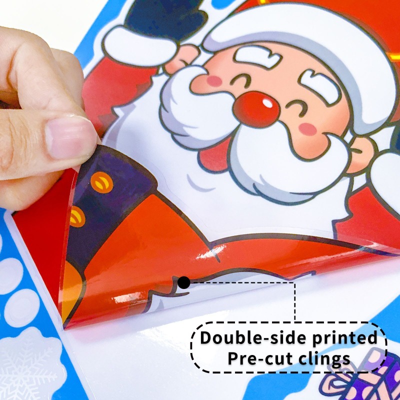 2025年クリスマス装飾ガラス窓ステッカー雪だるま雪片静電壁 - Snowflake Window Decal のレビューと価格